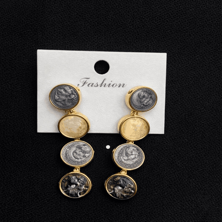 Luxury Fancy Earrings Pair – Modern Stylish Jewelry for Girls