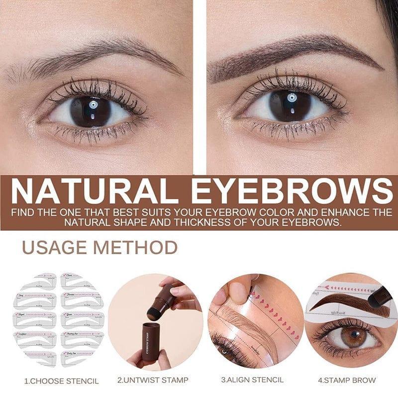 2in1 Hairline & Eyebrow Shaping Stamp - black