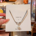 Elegant Korean Know Shape Pearl Pendent | Knot Pearl Necklace Party Jewelry Gifts Accessories