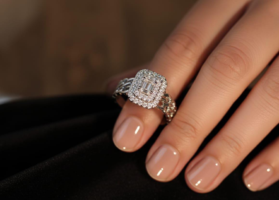 Sparkling Zircon Rings For Women | Stylish Crystal Design Fashion Jewelry For Daily And Party Wear