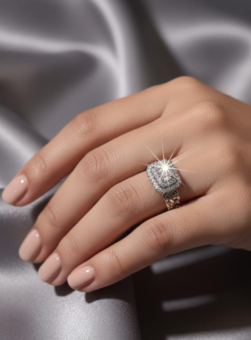 Sparkling Zircon Rings For Women | Stylish Crystal Design Fashion Jewelry For Daily And Party Wear