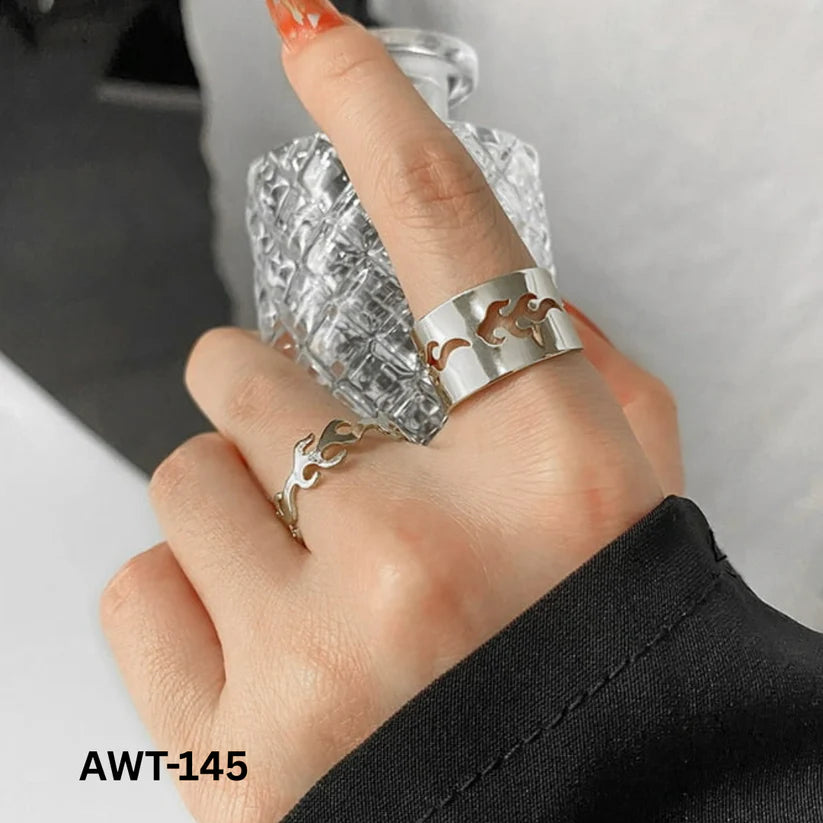 Fire Couple Rings Matching Design Stylish Look And Comfortable Wear For Couples