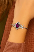 Amara Violet Elegant Bracelet with Refined Violet Gemstones