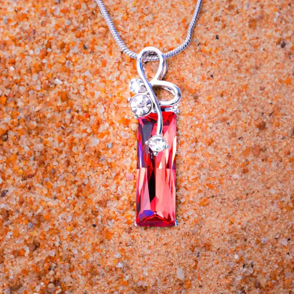 Red Ruby Flame Pendant